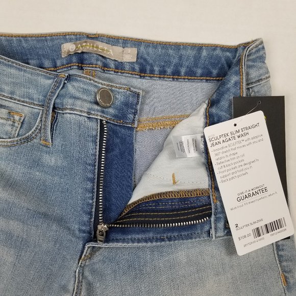 Athleta Slim Straight Jean Agate Wash NWT - Picture 4 of 6